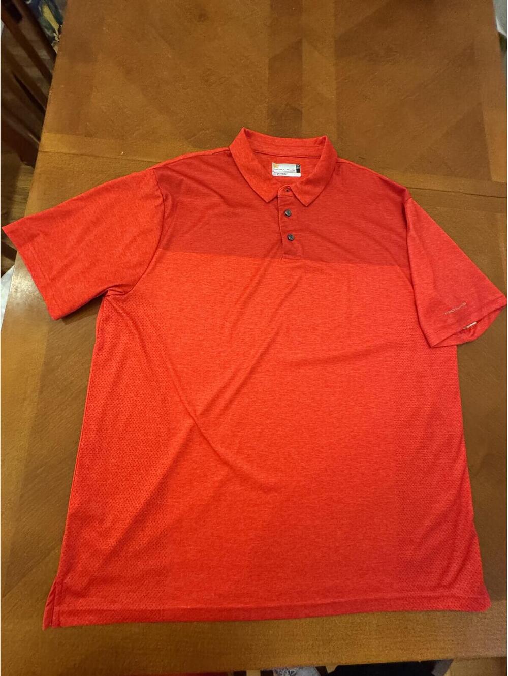Nicklaus StayDri Men's Polo Shirt XXL Red/Orange